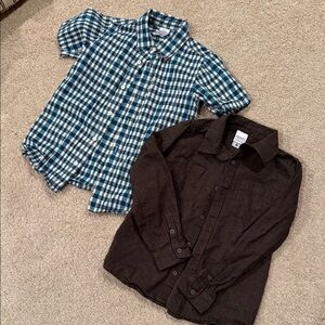Hanna Anderson Boys Button Up Shirts Size 8